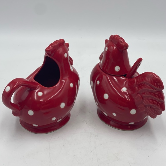 Temp-tations by Tara: Ceramic Rooster Chicken Polka Dot...